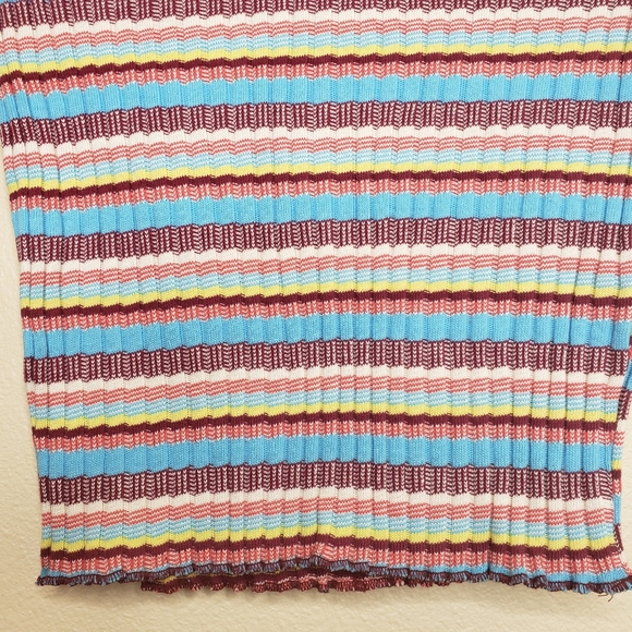 Free People Mirror Stripe Long Sleeve Size Small - Picture 6 of 8